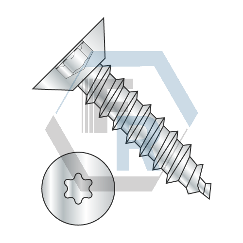 Six-Lobe, Steel Zinc Icon