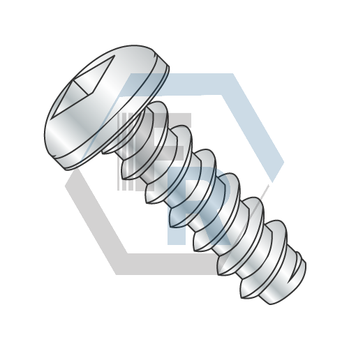 Square Recess Steel Zinc Icon