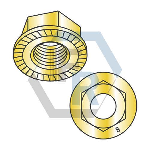 Serrated Class 8 RoHS Zinc Yellow icon