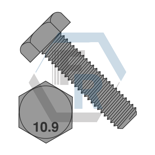 DIN 933 Class 10.9 Full Thrd, Plain icon