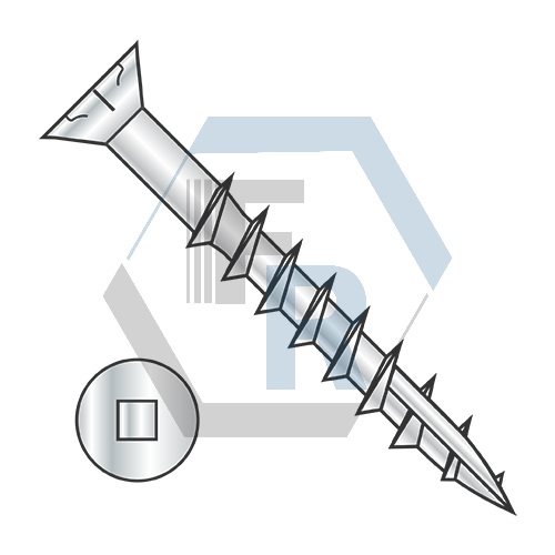 Type-17 pt, Stl Zinc 1000-Hr Rated, Patial Thrd Icon