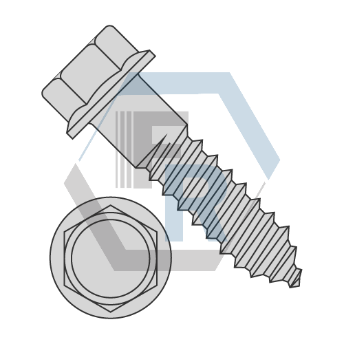  Hex Lag, Indented, Galvanized Icon