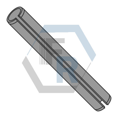 Slotted Spring Pins, METRIC Steel, Thermal Black Icon