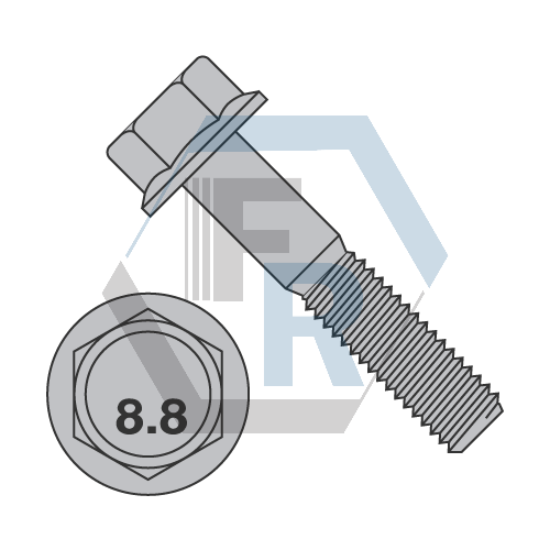 DIN 6921 Class 8.8 Plain Icon