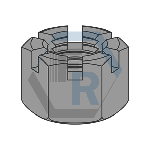 Heavy Hex, Steel Plain Finish Icon